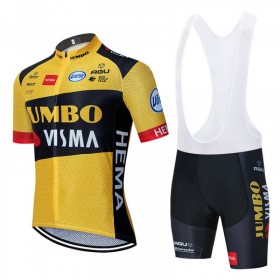 Cykeltrøje + Bib Cykelshorts 2020 Team Jumbo-Visma N001
